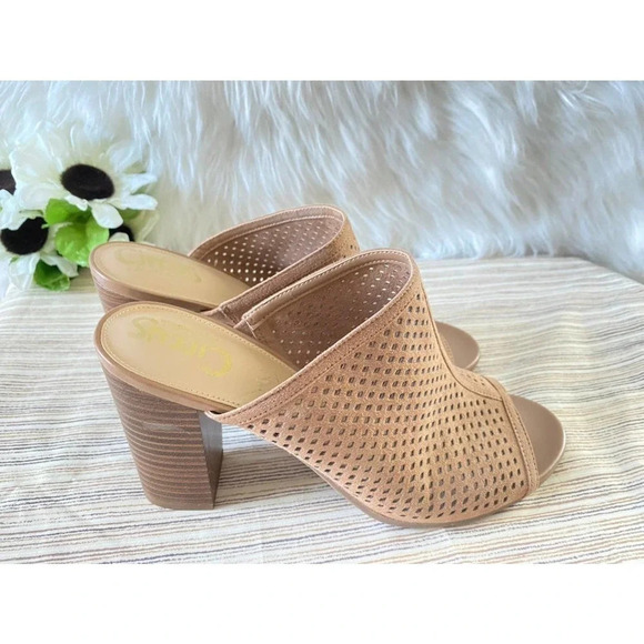 Circus by Sam Edelman Womens Tan Slip-On Open Toe Clog Sandals US 9.5 Boho - Picture 4 of 12